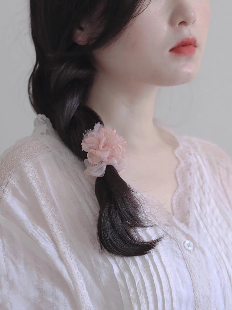 Forest Bloom Mesh Hair Ties-ntbhshop