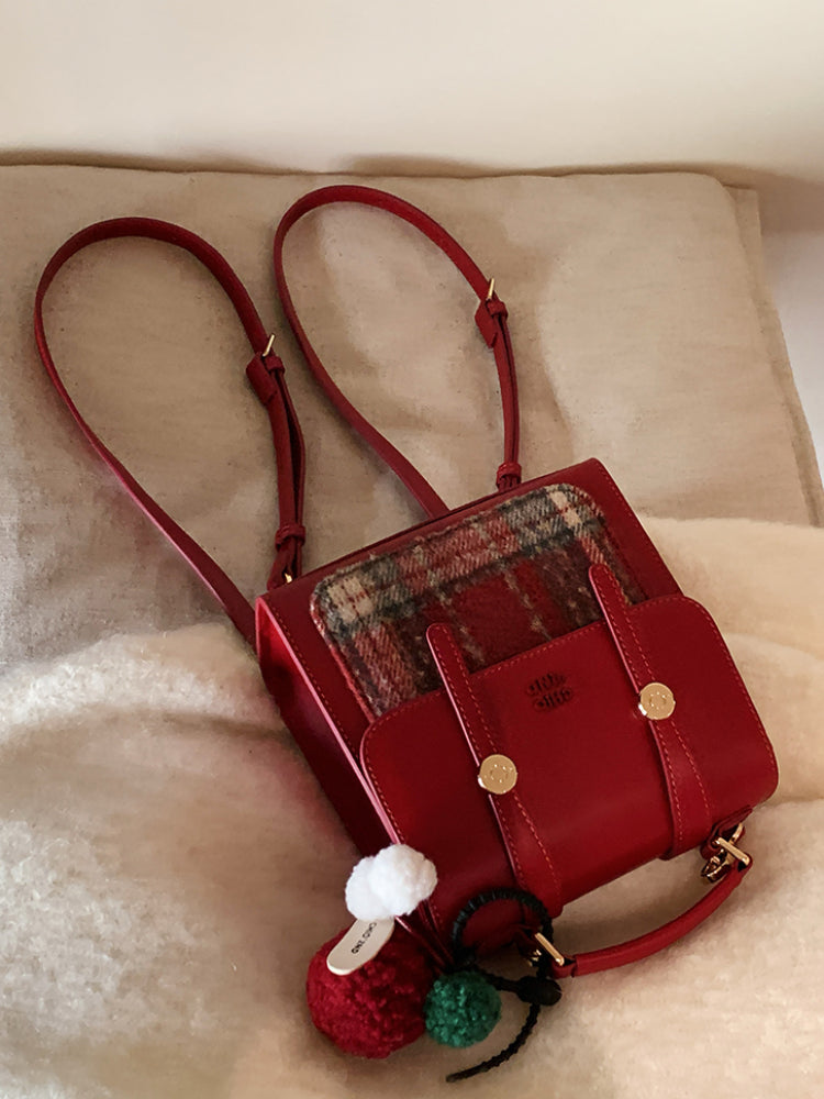 Christmas Plaid Mini Backpacks-ntbhshop