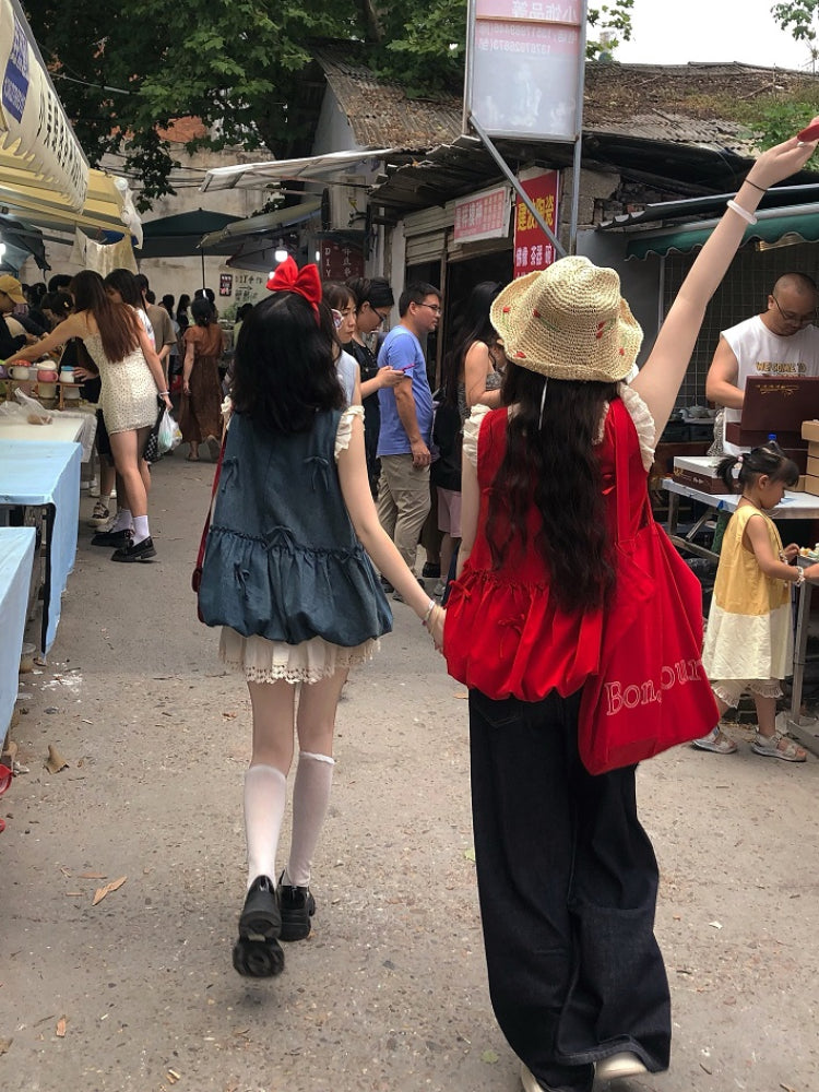 Cherry Pop Princess Bubble Blouses-ntbhshop