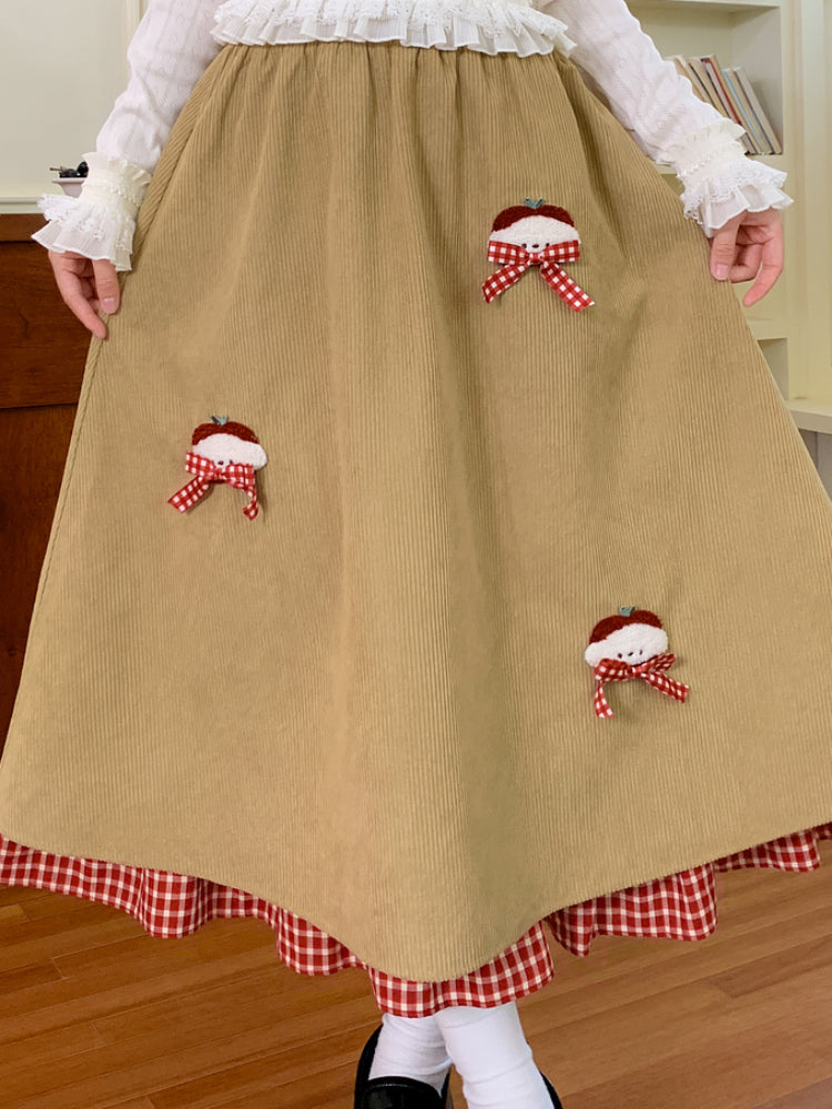 Cinnamon Orchard Corduroy Skirt-ntbhshop