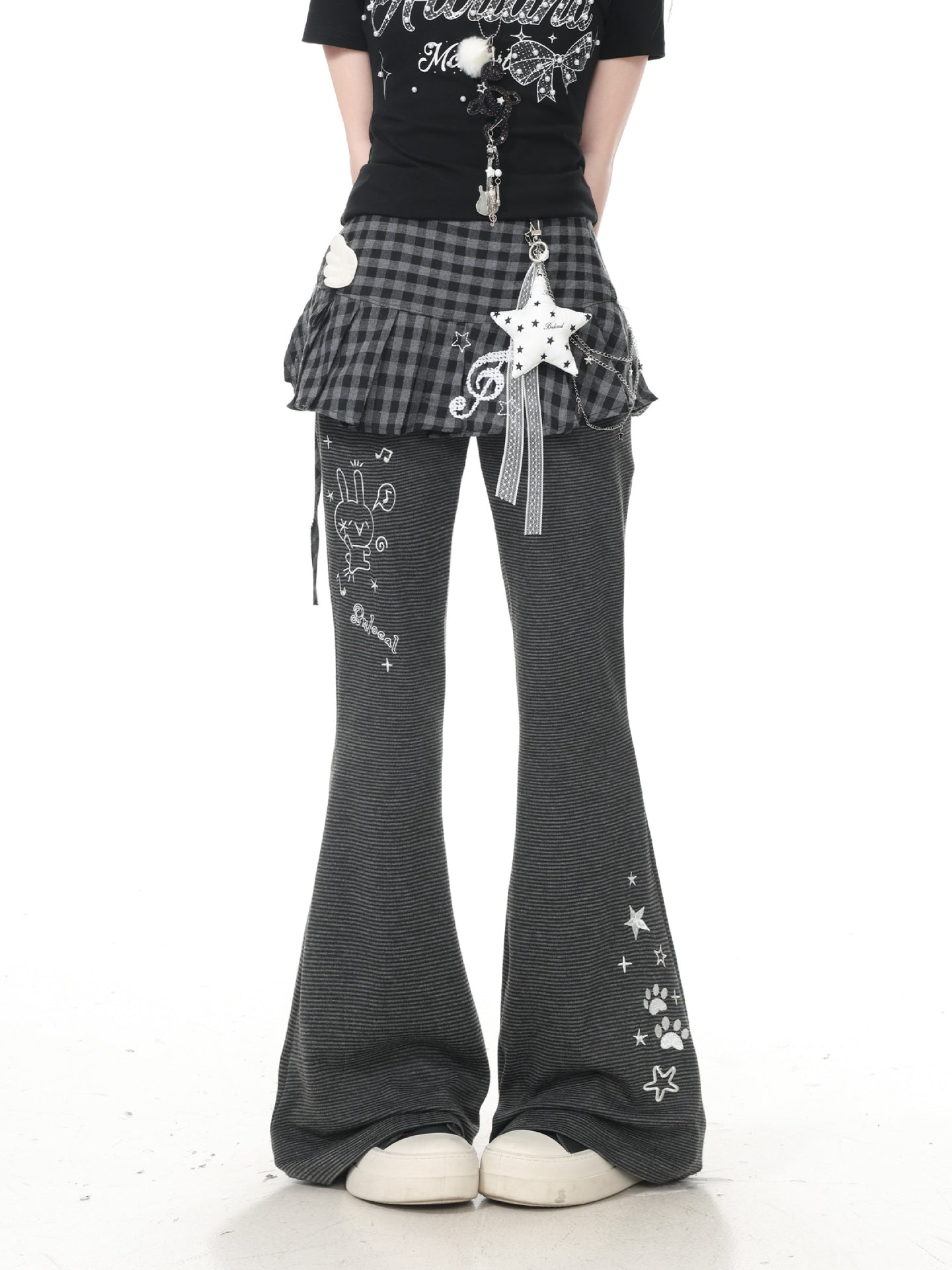 Stargirl Charm Flare Pants-Bottoms-ntbhshop