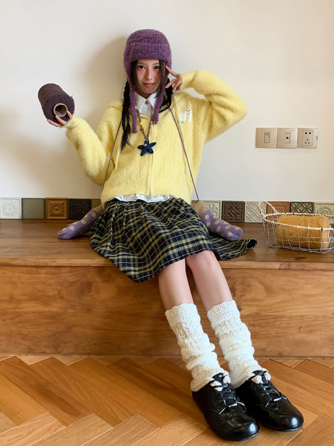 Weird Bunny Ear Fur Jackets-Tops-ntbhshop