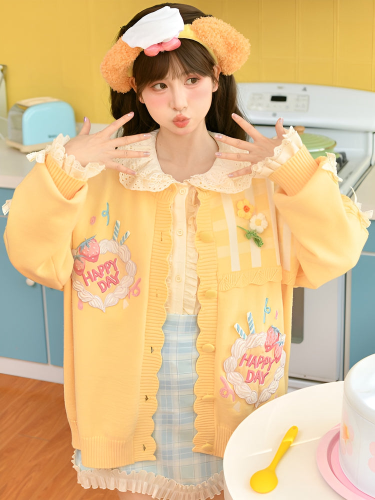 Happy Day Knit Cardigan-Outerwear-ntbhshop