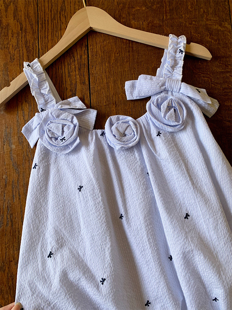 Ice Blossom Lace Bubble Dress-ntbhshop