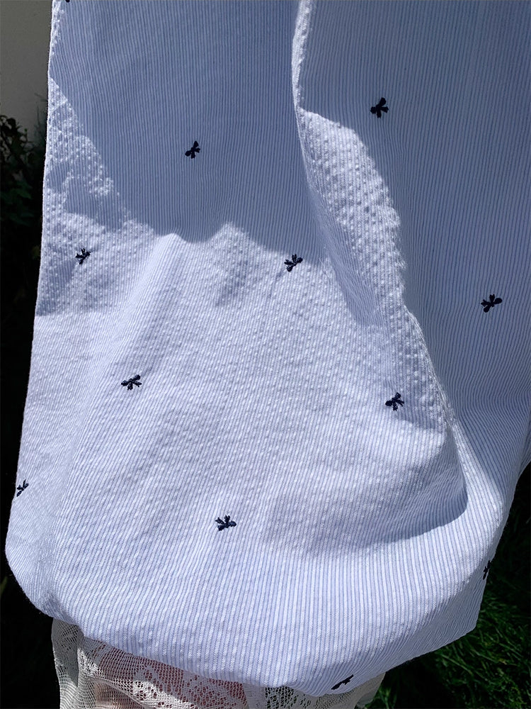 Ice Blossom Lace Bubble Dress-ntbhshop