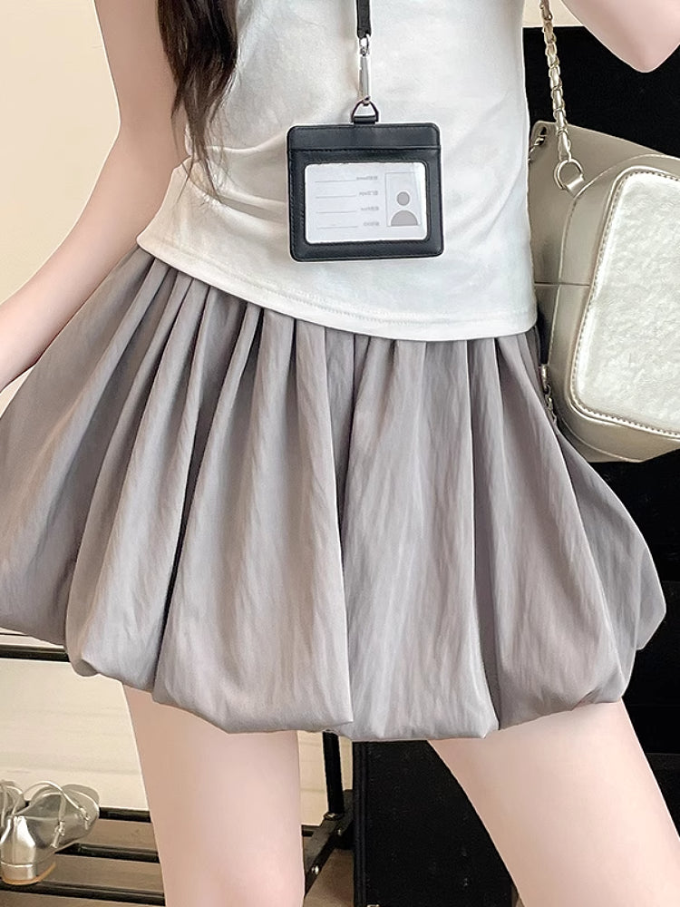 Pastel Bloom Puffy Skorts-ntbhshop