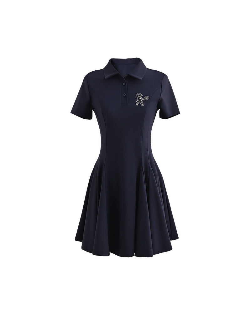 Campus Court Polo Dress-Dresses-ntbhshop