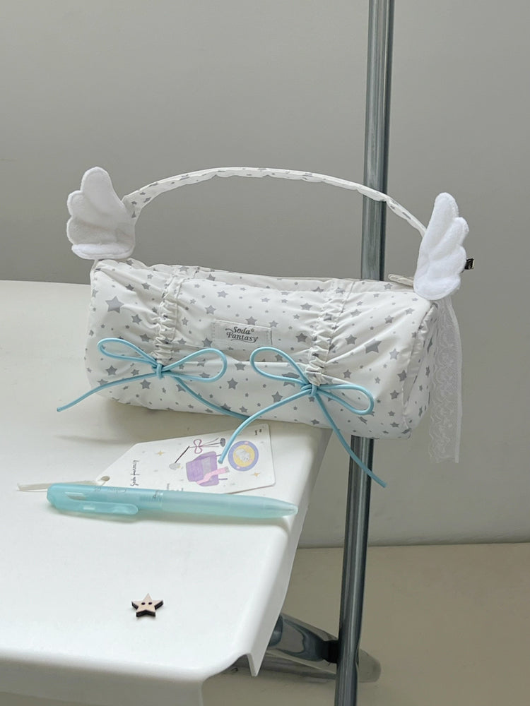 Ribbon Gather Pencil Pouches-Accessories-ntbhshop