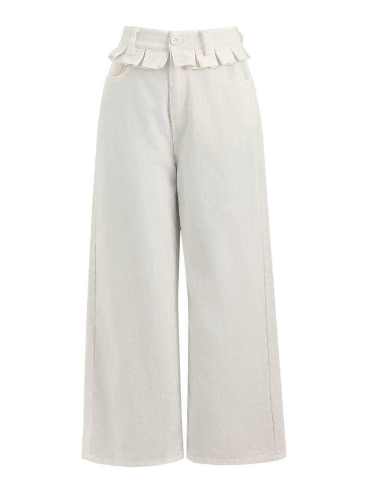 Milk Cloud Wide Pants-Bottoms-ntbhshop