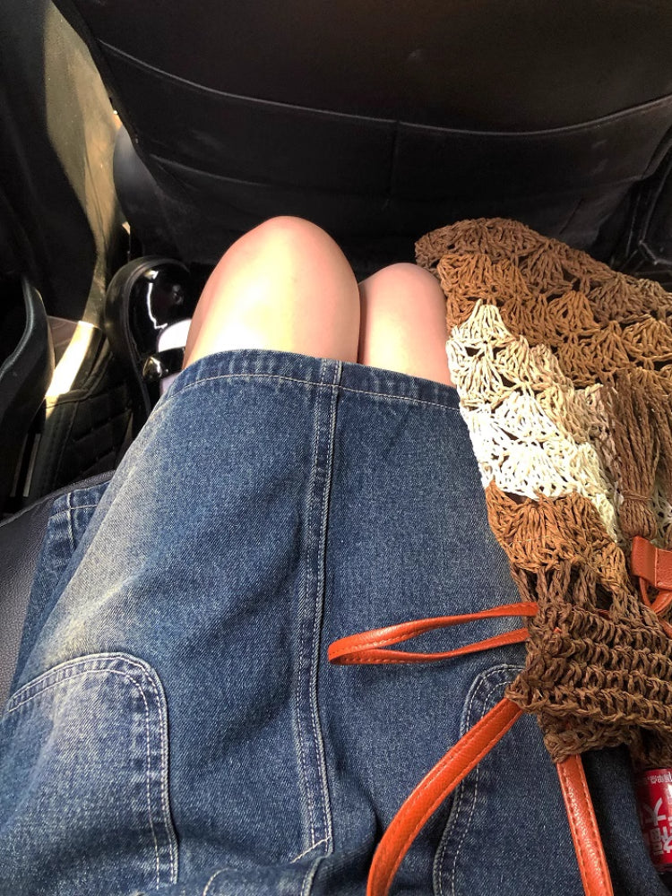 Sweet Cherry Denim Dungaree Dresses-ntbhshop