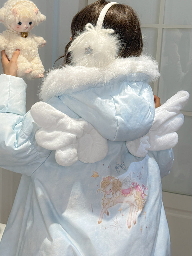 Cloudwish Angel Puffer Jackets-ntbhshop
