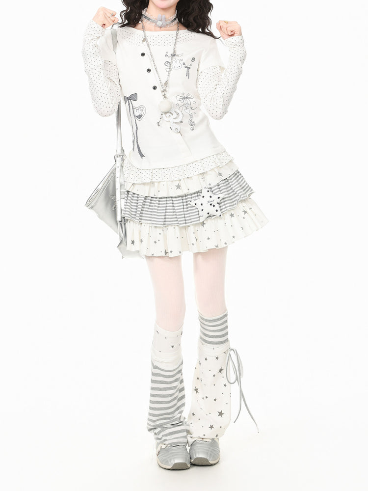 Milky Way Cake Skirts-Bottoms-ntbhshop