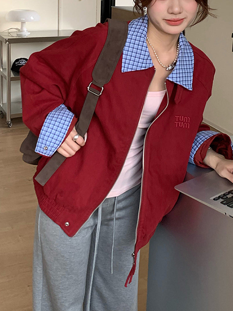 Autumn Varsity Patchwork Jackets-ntbhshop