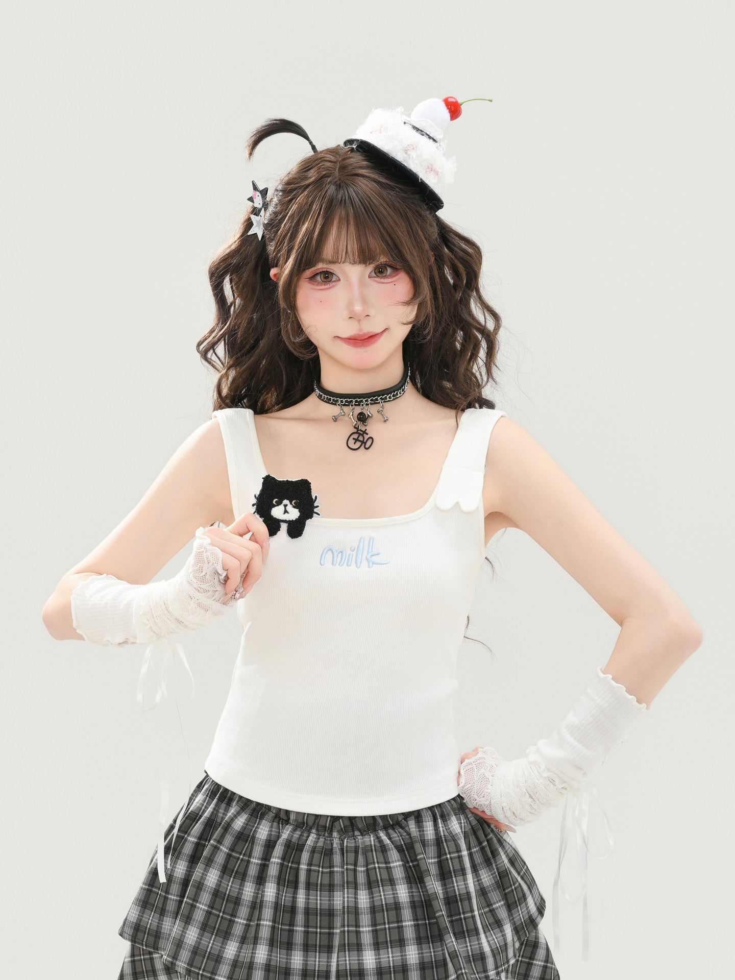 Milk Cat Bra Camisoles-Tops-ntbhshop