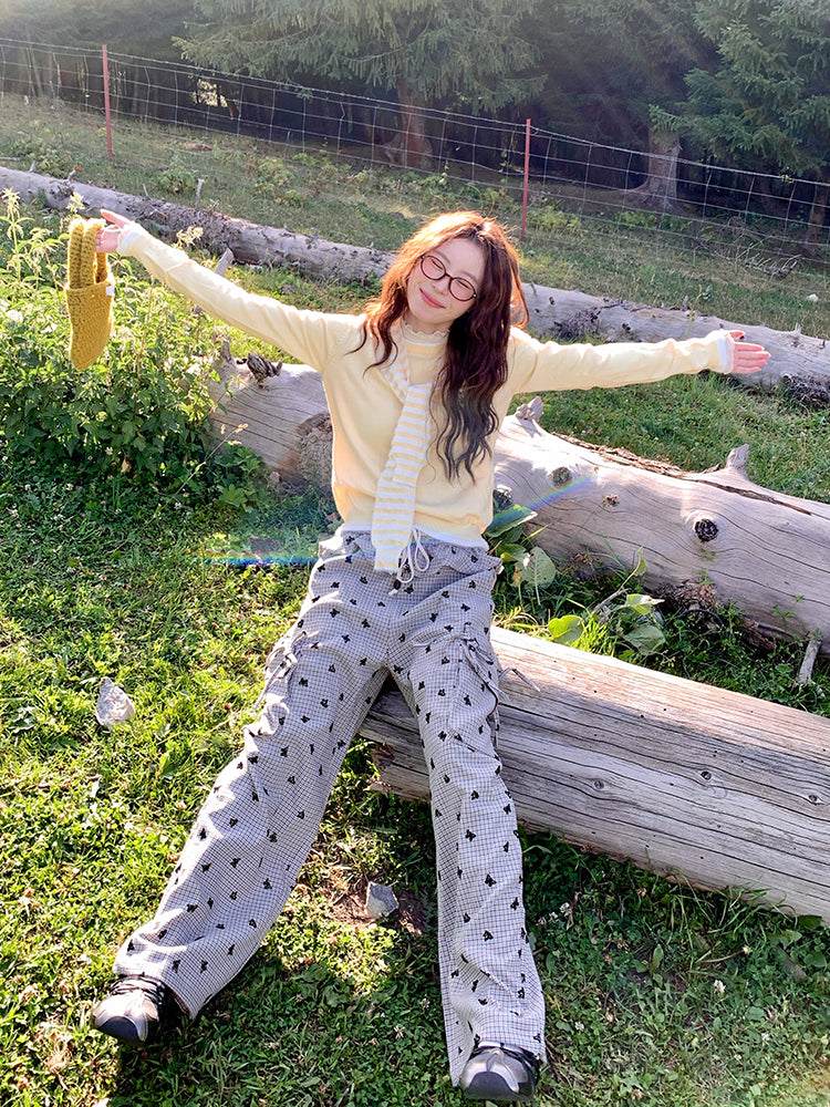 Dreamfield Butterfly Plaid Cargo Pants-ntbhshop