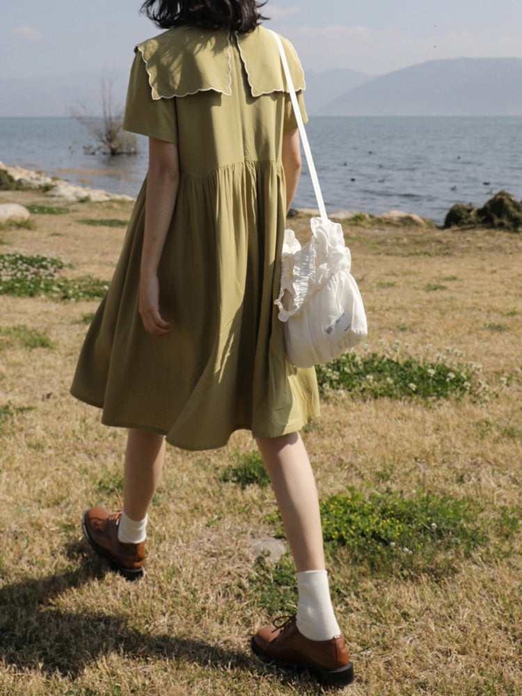 Gentle Jacquard Pleated Lace Bag-ntbhshop