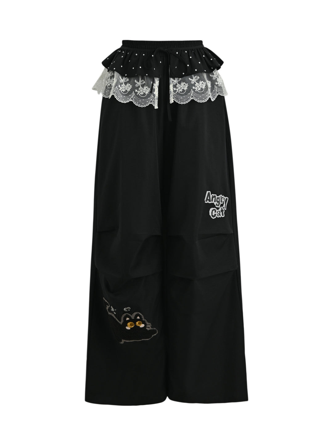 Angry Cat Draped Pants-Bottoms-ntbhshop