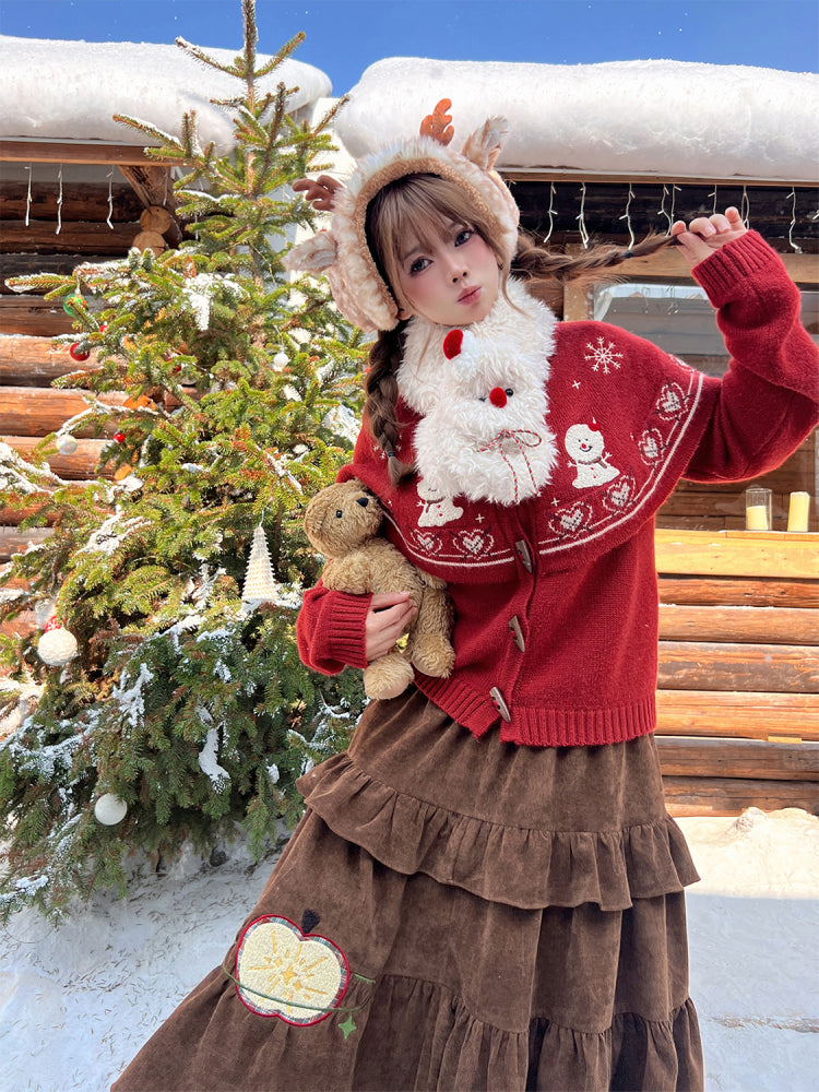 Snowball Christmas Vintage Knit Set-Outerwear-ntbhshop