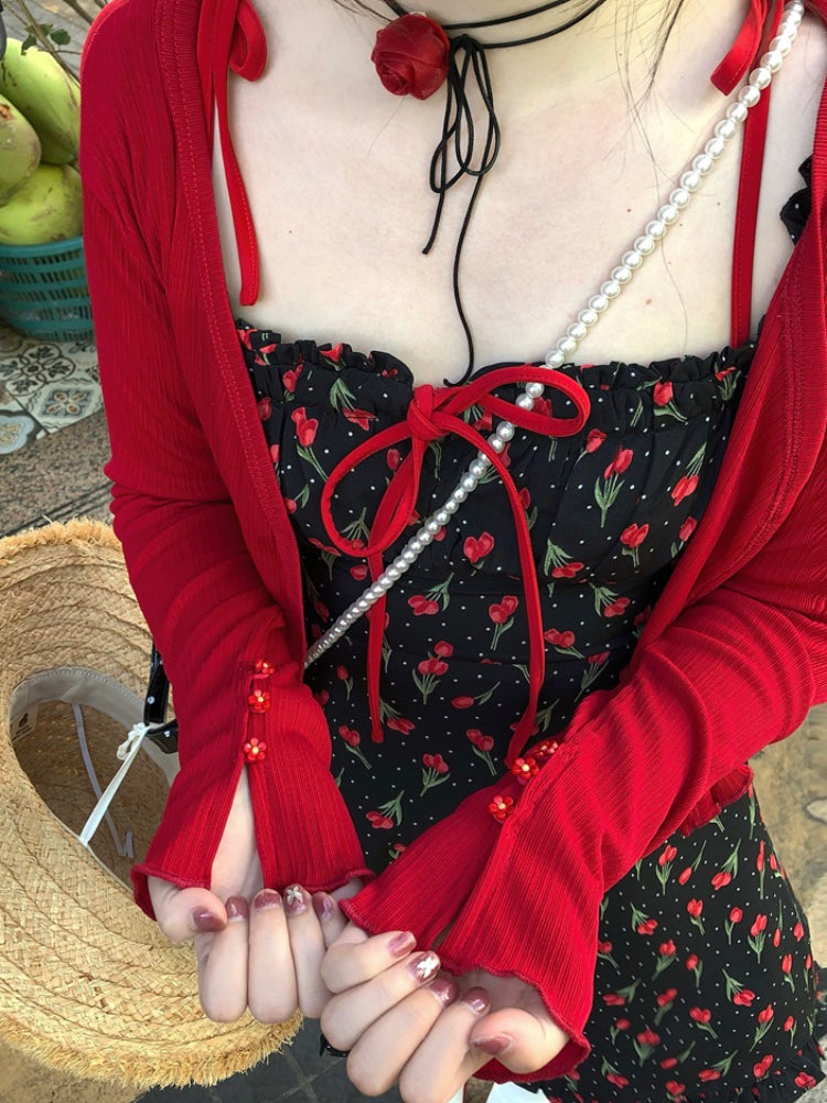 Petal Bloom Sunscreen Crop Cardigans-ntbhshop