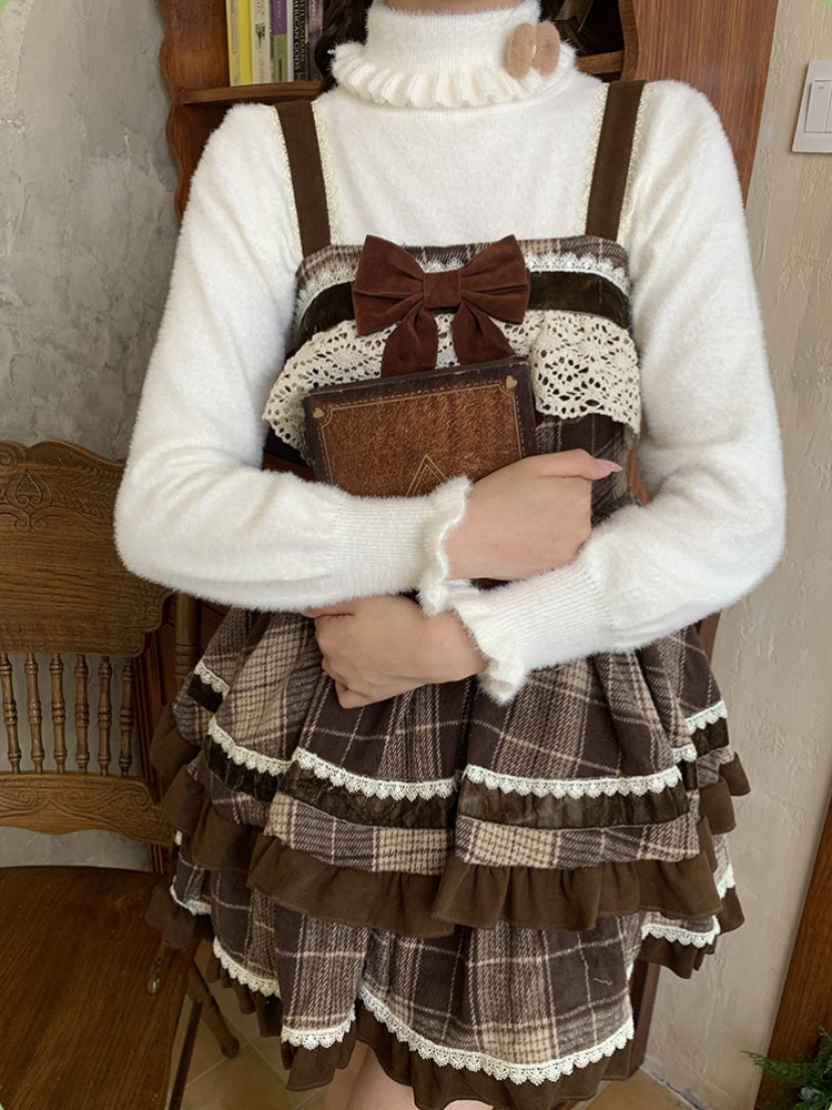 Lolita Cloud Puff Sleeve Knit Tops-ntbhshop