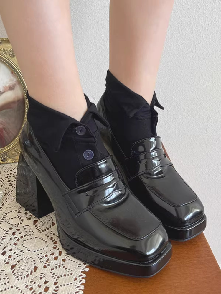 Polo Collar Flip Ankle Socks-ntbhshop