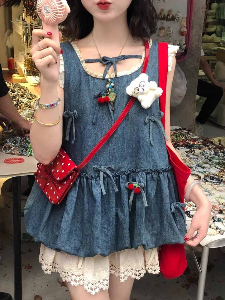 Cherry Pop Princess Bubble Blouses-ntbhshop