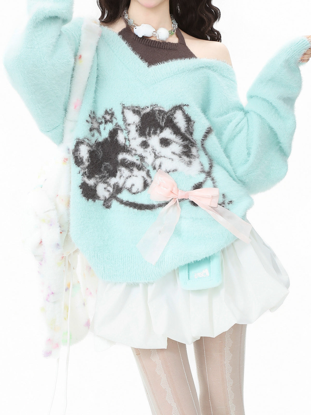 Kitten Cuddle Mohair Sweaters-Tops-ntbhshop