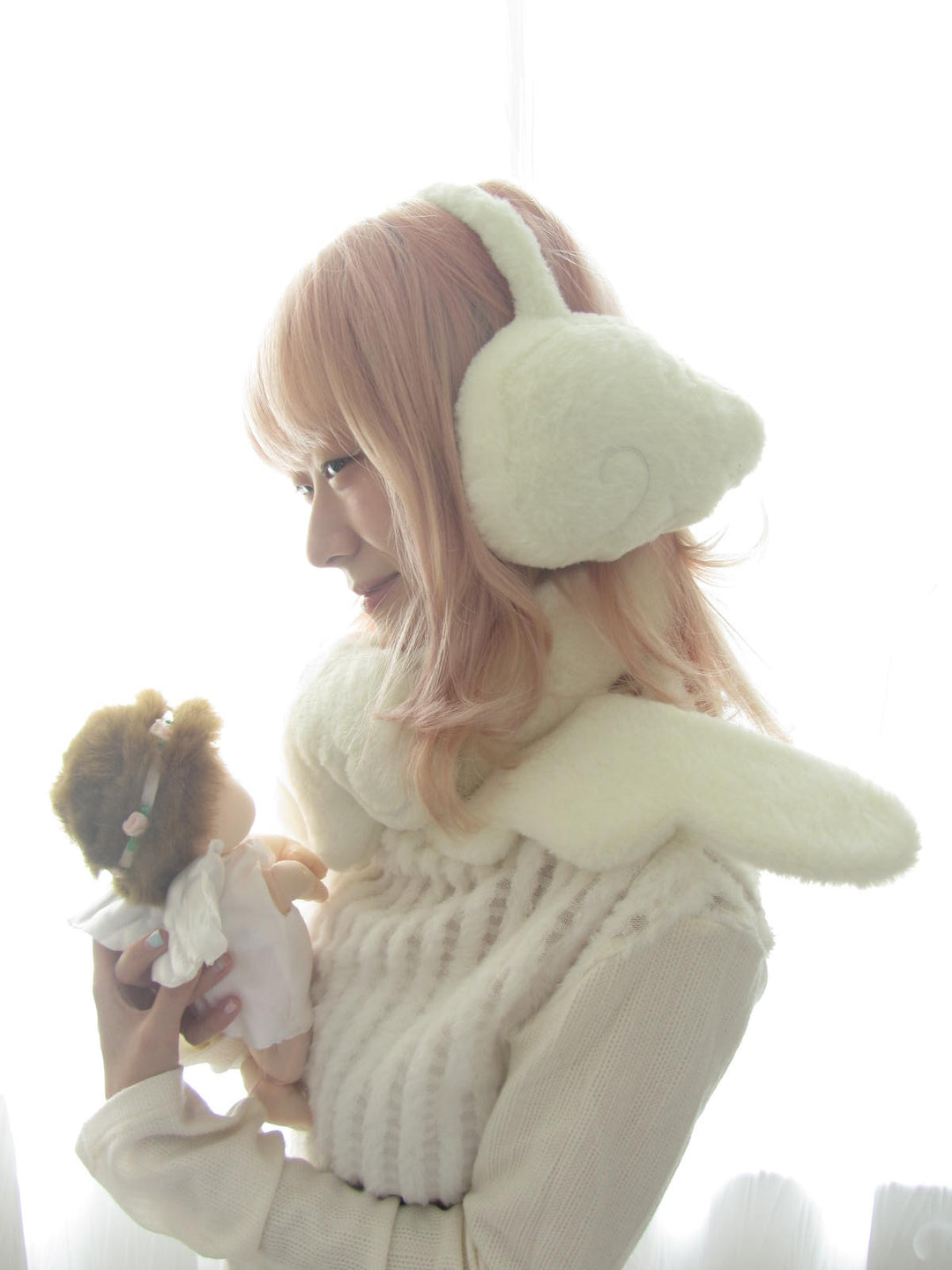 Guardian Angel Wing Plush Earmuffs-ntbhshop