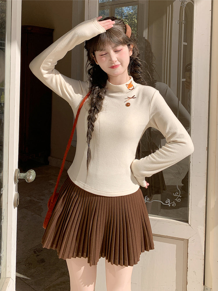 Little Fox Story Base Turtleneck-Tops-ntbhshop