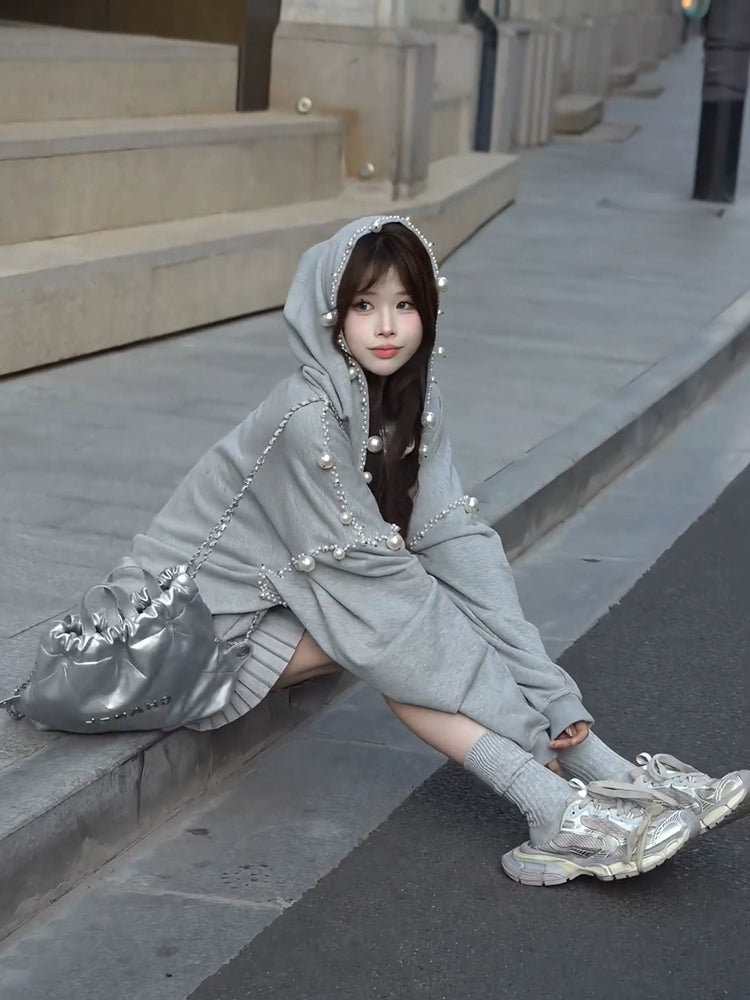 Pearlcore Beaded Hooded Jacket-ntbhshop