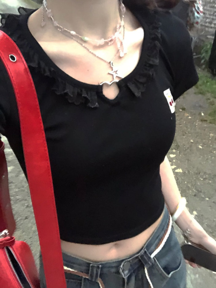 Heart Hollow Dopamine Crop Tops-ntbhshop