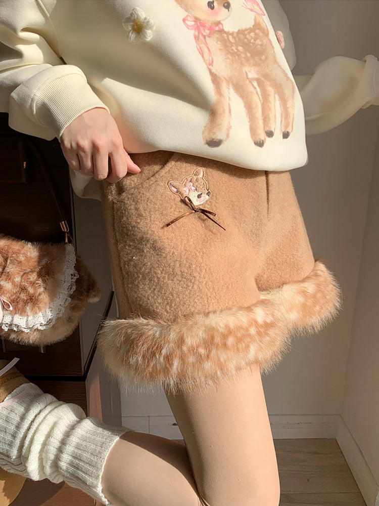 Dear Bambi Cozy Puff Shorts-ntbhshop
