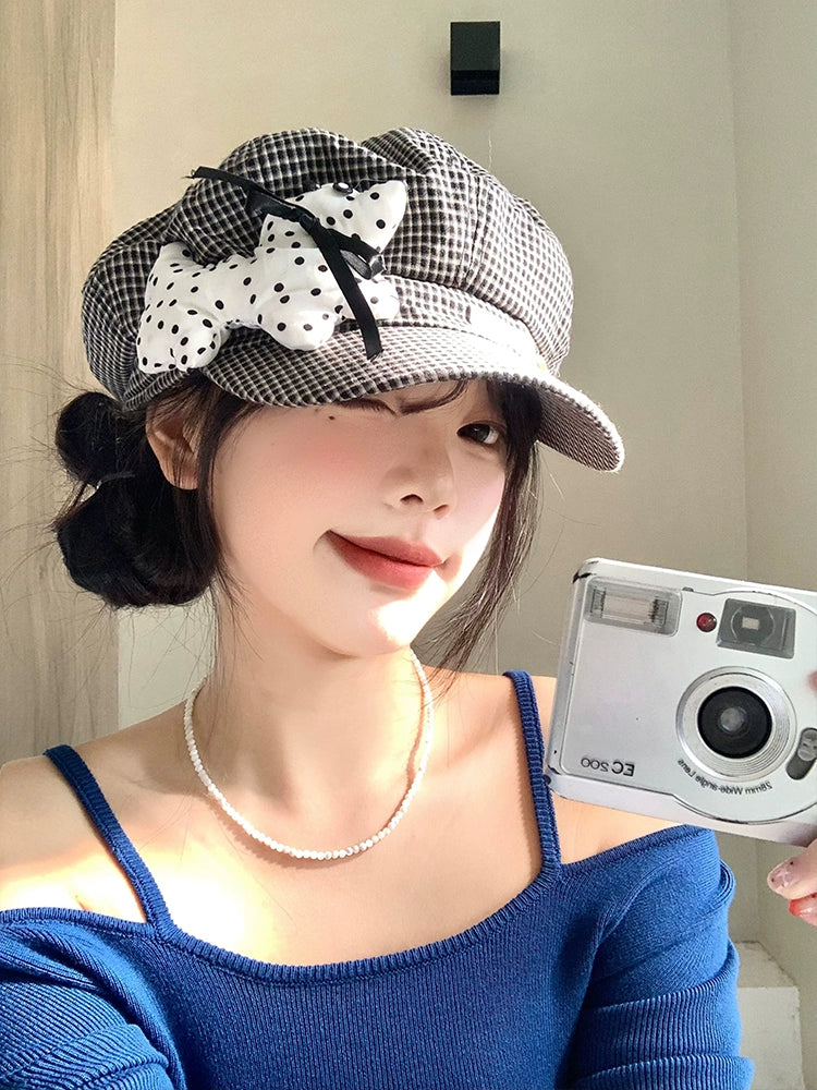 Polka Pup Plaid Painter Hats-ntbhshop