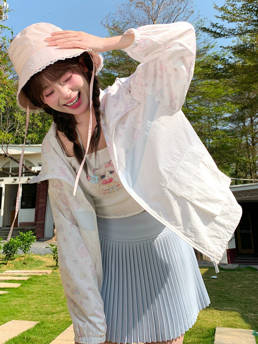 Pastel Sketch Sun Jacket-Outerwear-ntbhshop