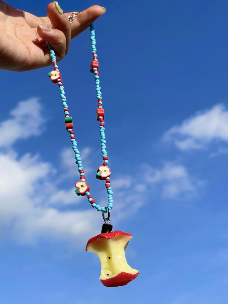 Apple Core Beaded Necklaces-ntbhshop