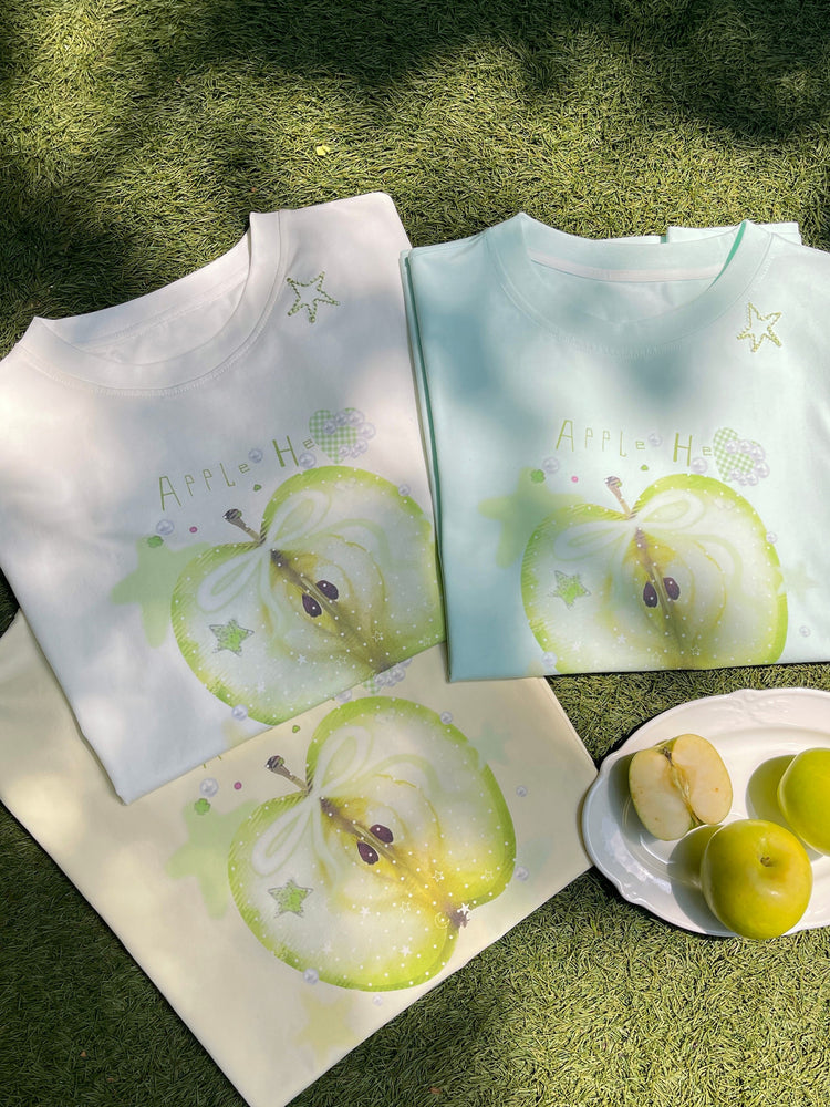 Green Apple Daydream Tees-Tops-ntbhshop