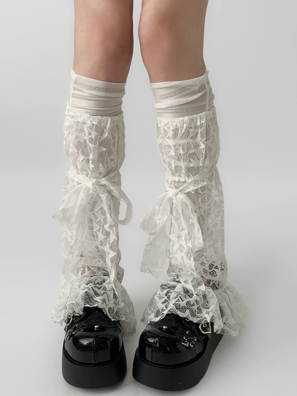 Starglim Flared Mesh Star Lace Leg Sleeves-ntbhshop