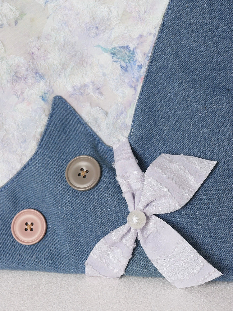 Cloudpuff Denim Kitty Hobo Bag-ntbhshop