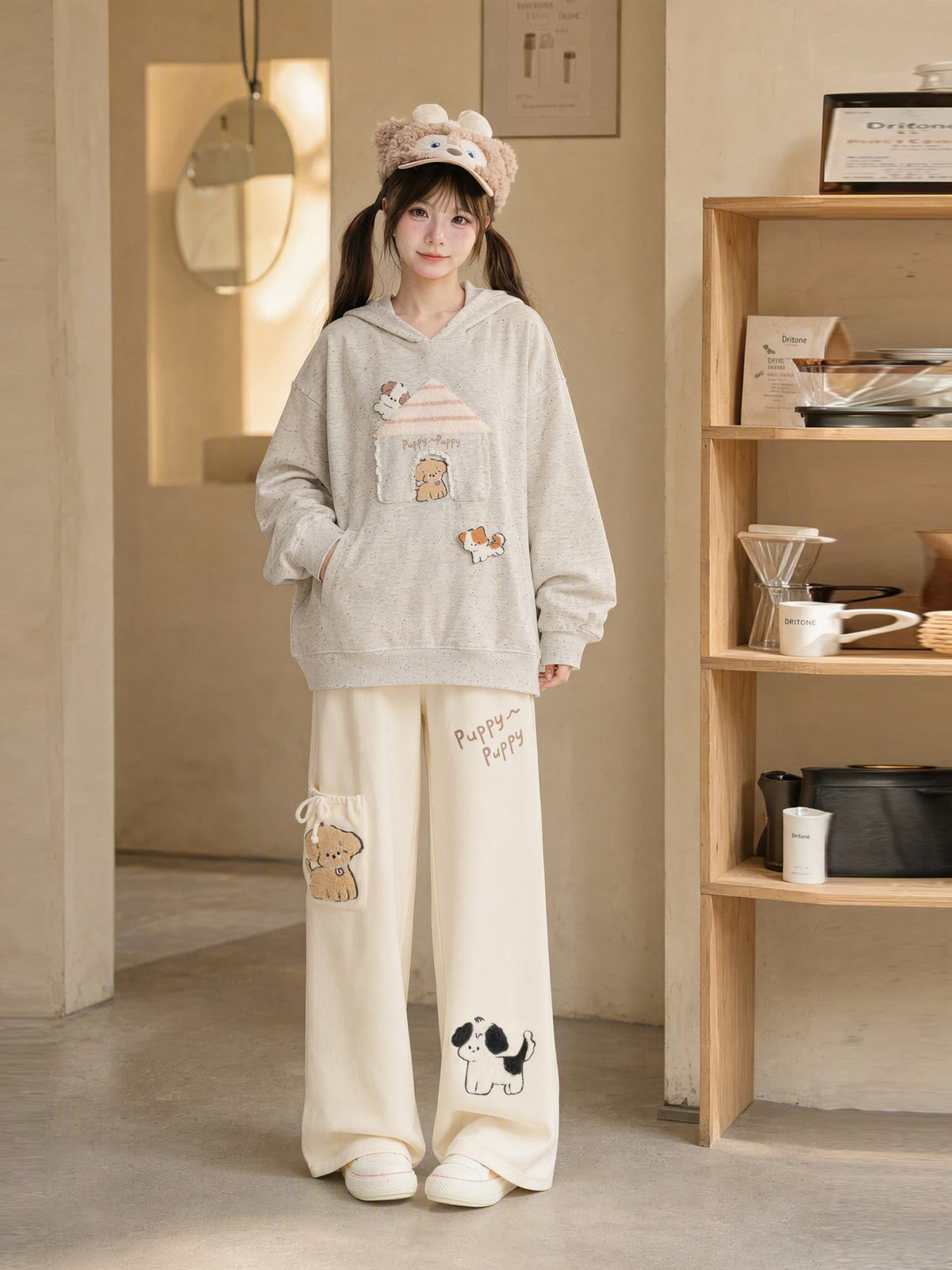 Puppy Parade Lounge Pants-Bottoms-ntbhshop