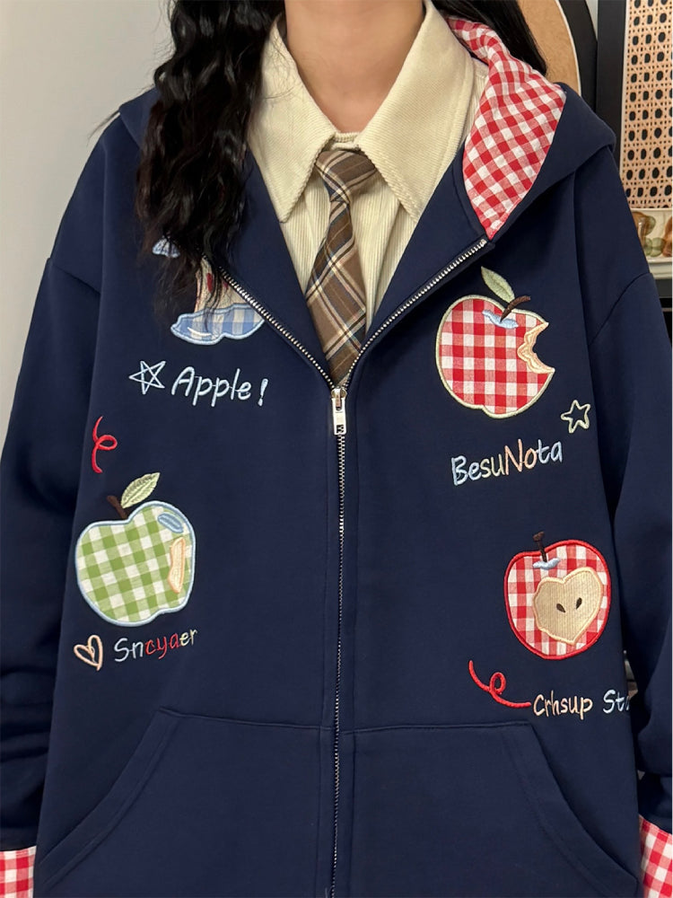 Apple Picnic Whimsy Hooded Jackets-ntbhshop