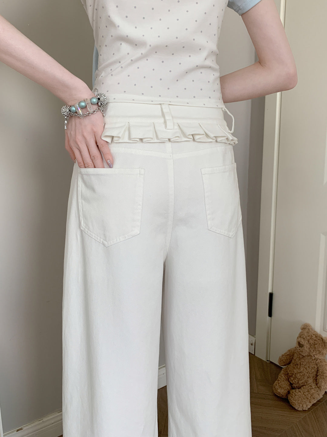 Milk Cloud Wide Pants-Bottoms-ntbhshop