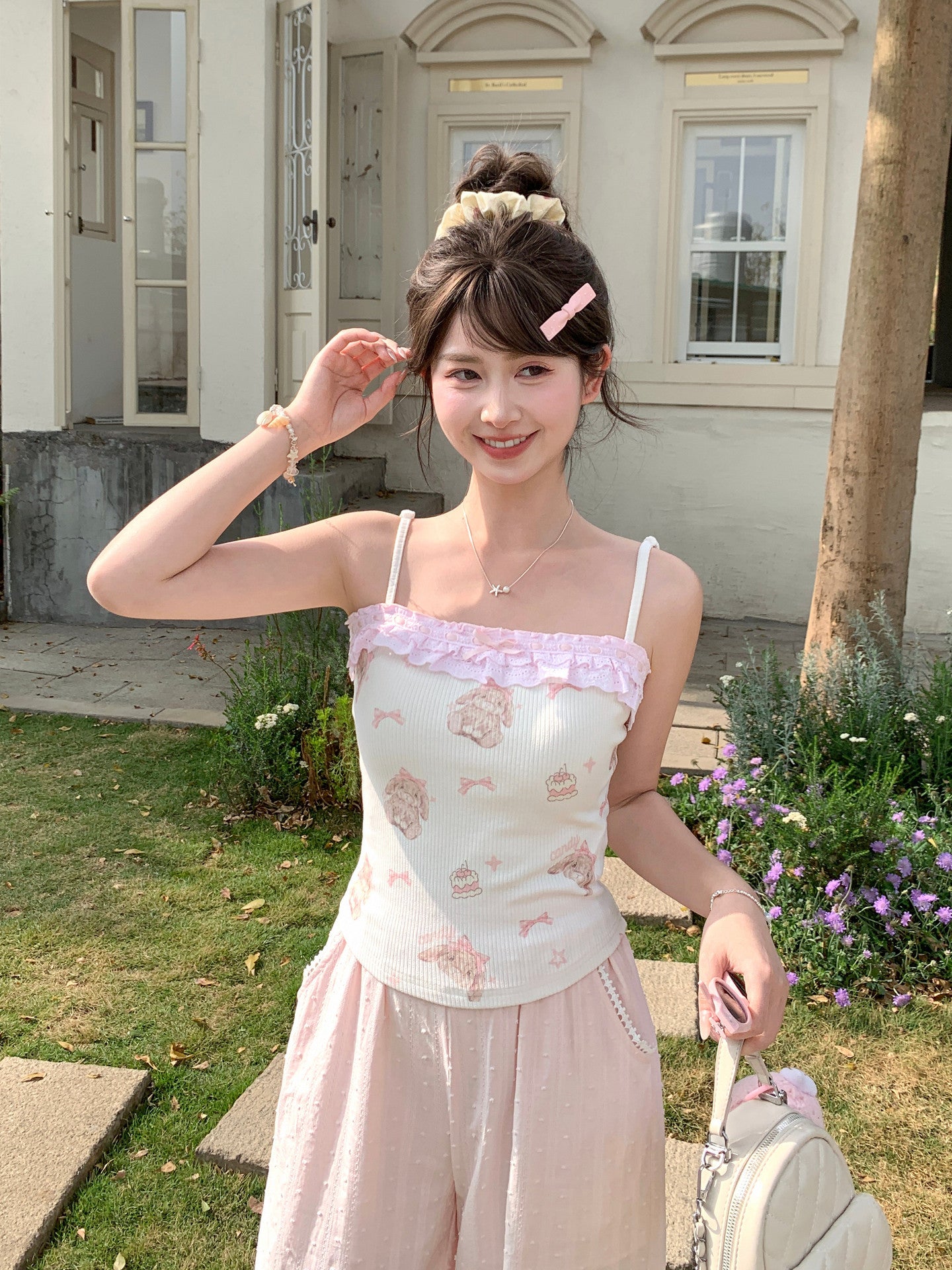 Berry Bunny Rib Cami-Tops-ntbhshop
