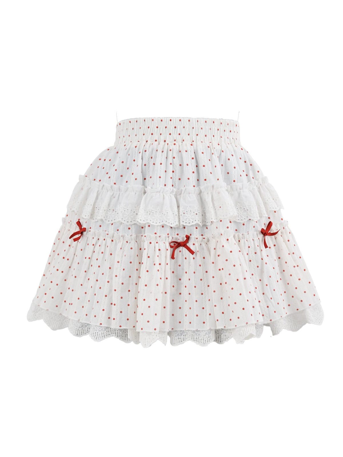 Cherry Dot Cake Skirt-Bottoms-ntbhshop