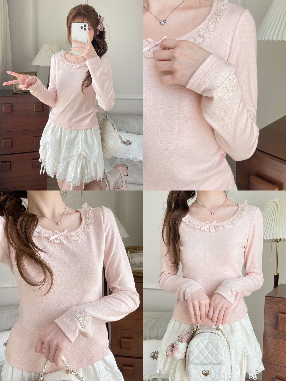 Dolly Charm Lace Tops-Tops-ntbhshop