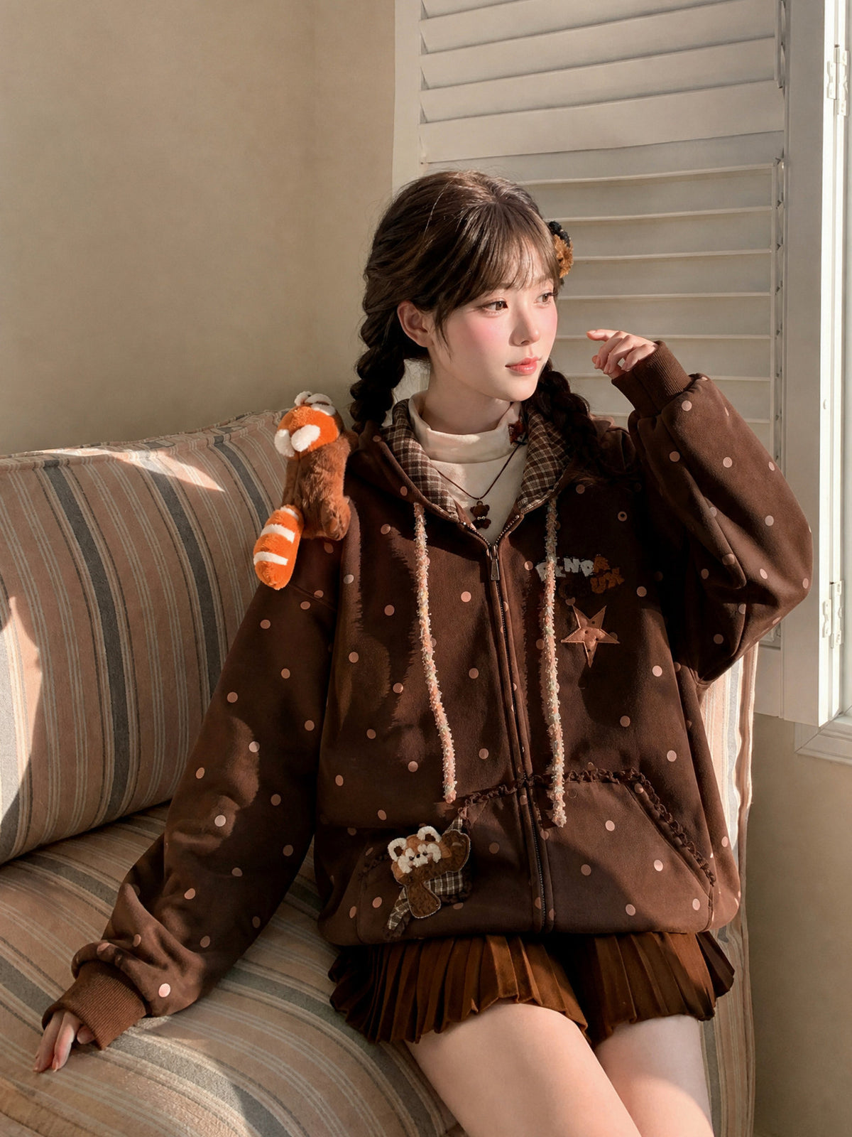 Panda Roux Dottie Jackets-Outerwear-ntbhshop