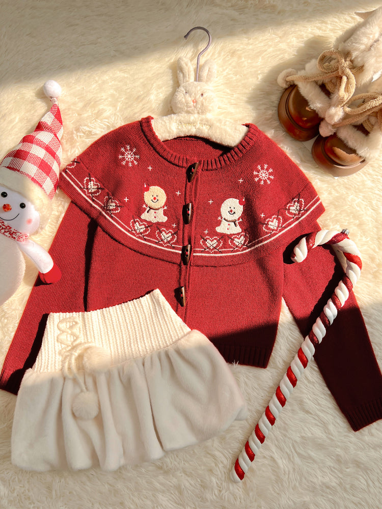 Snowball Christmas Vintage Knit Set-Outerwear-ntbhshop