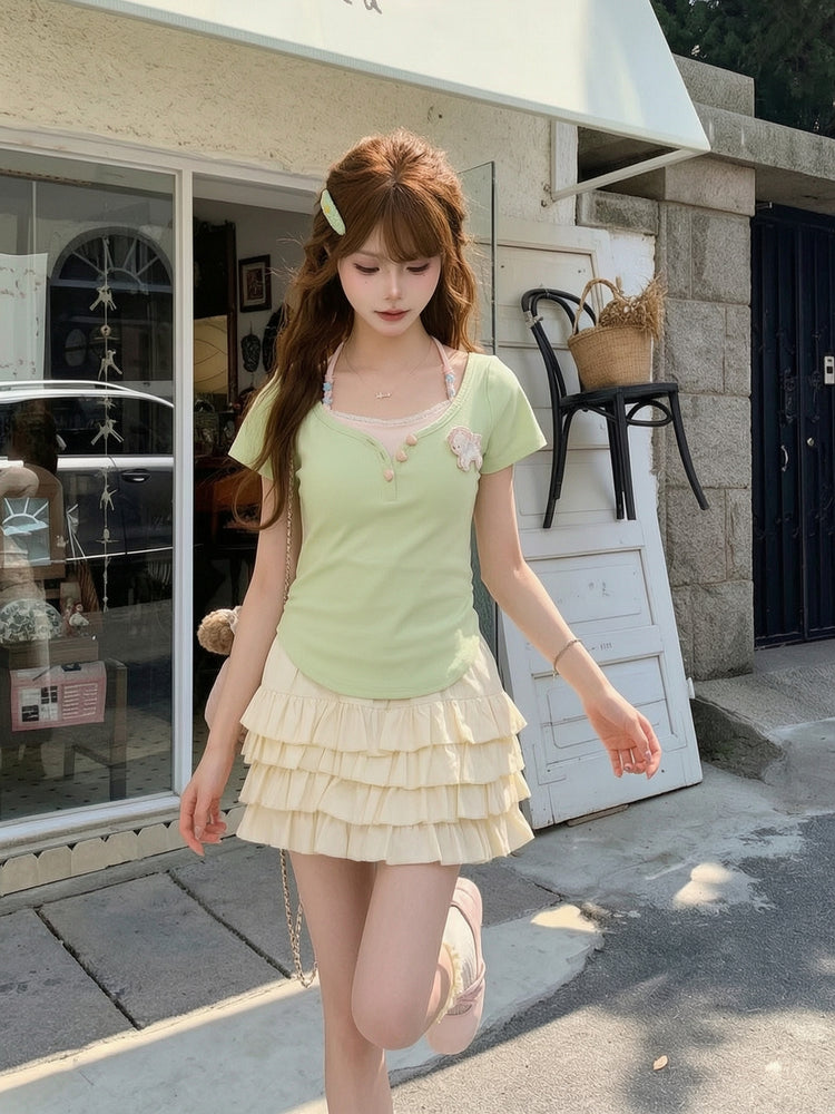 Matcha Berry Henley Top-Tops-ntbhshop