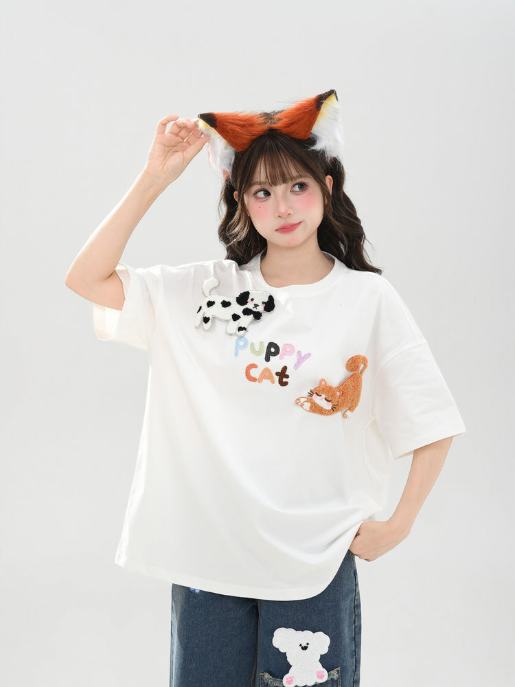 Puppy Party Unisex Tees-Tops-ntbhshop