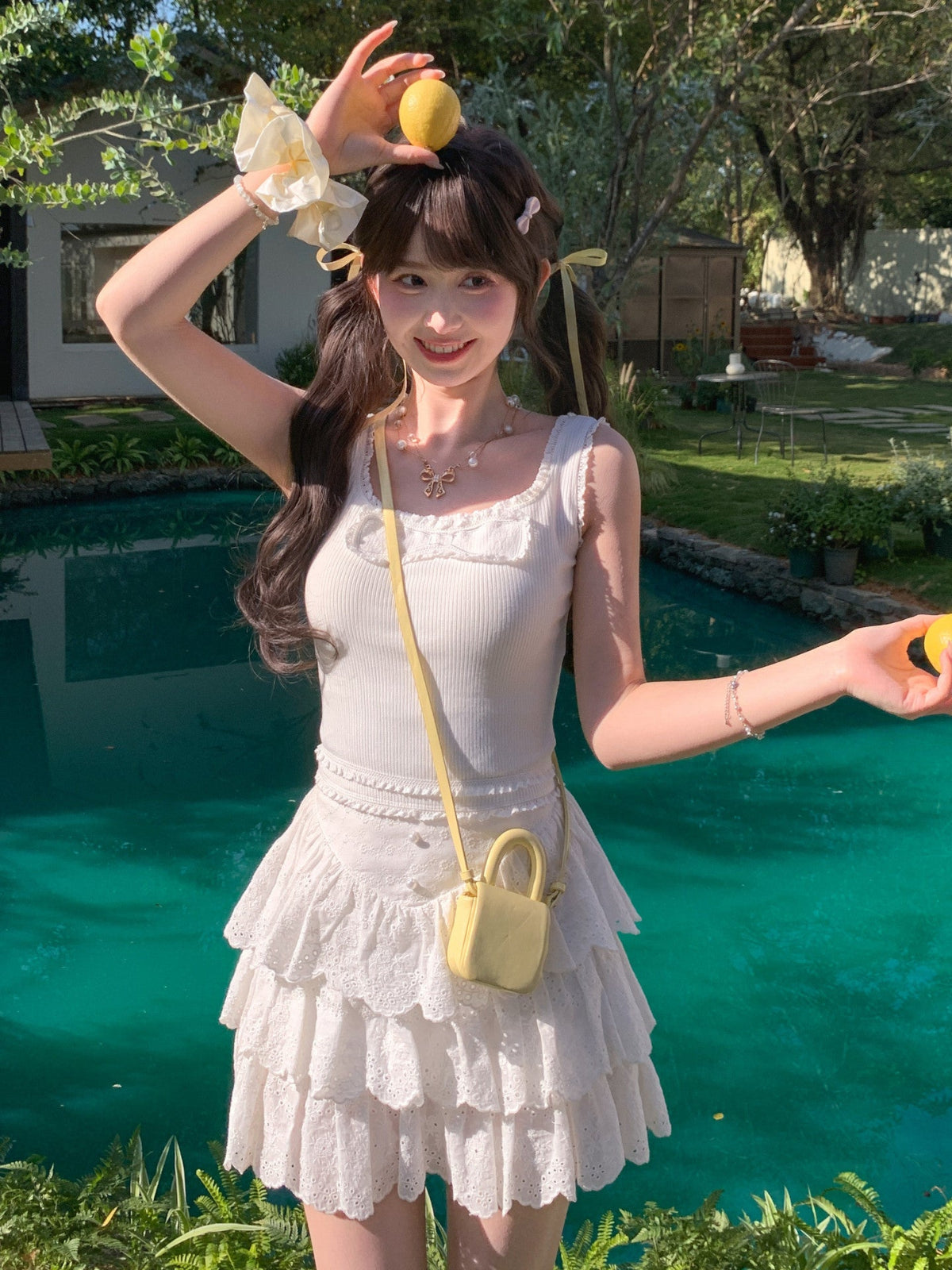 Vanilla Milk Rib Tank Top-Tops-ntbhshop