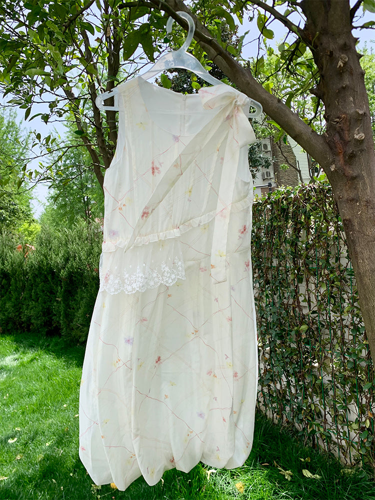 Lolan Garden Sleeveless Bubble Dress-ntbhshop